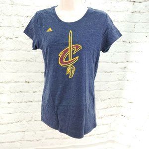 Adidas Womens Blue Cleveland Cavaliers Irving 2 Basketball Pullover T Sh…